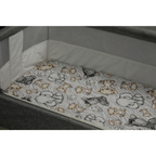 2x Fitted Sheets Compatible with Babylo You & Me Bedside Crib Stars Animals