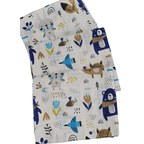 3 Pack Xl Large Printed Muslin Squares for Babies, Reusable 100% Cotton Nappy Cloths