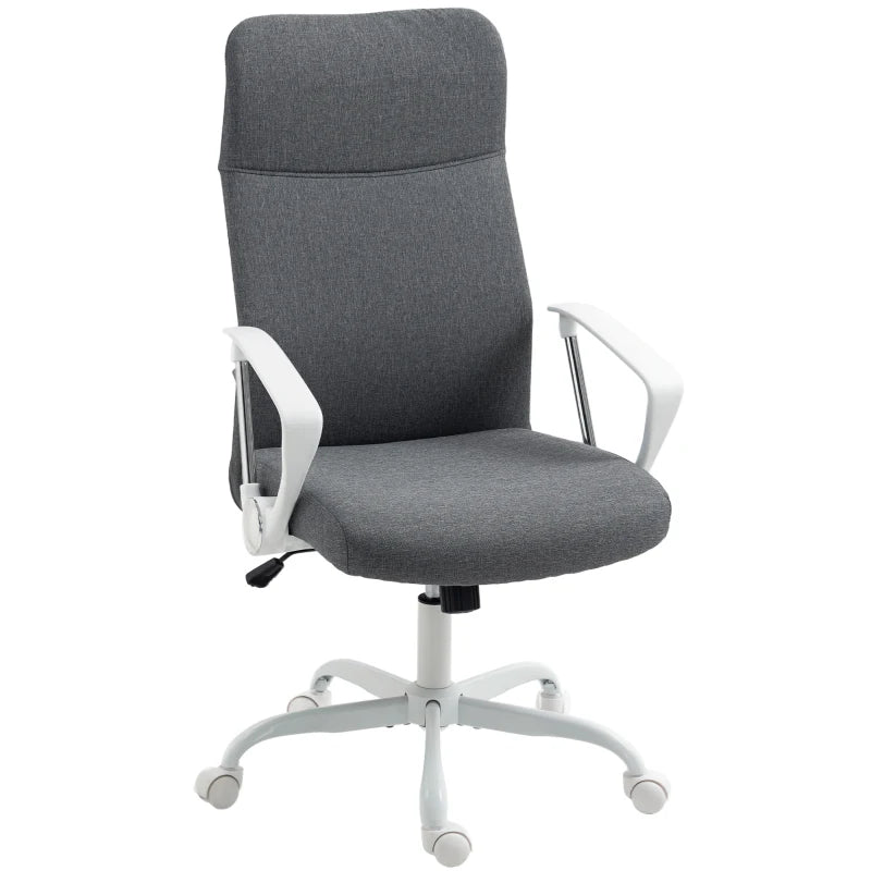 Grey Fabric Office Chair with High Back
