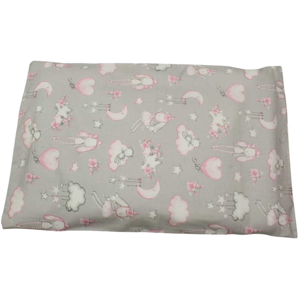 Baby Pillowcase 40x60cm 100% Cotton Zipped Pillow Cover Jungle Floral Print
