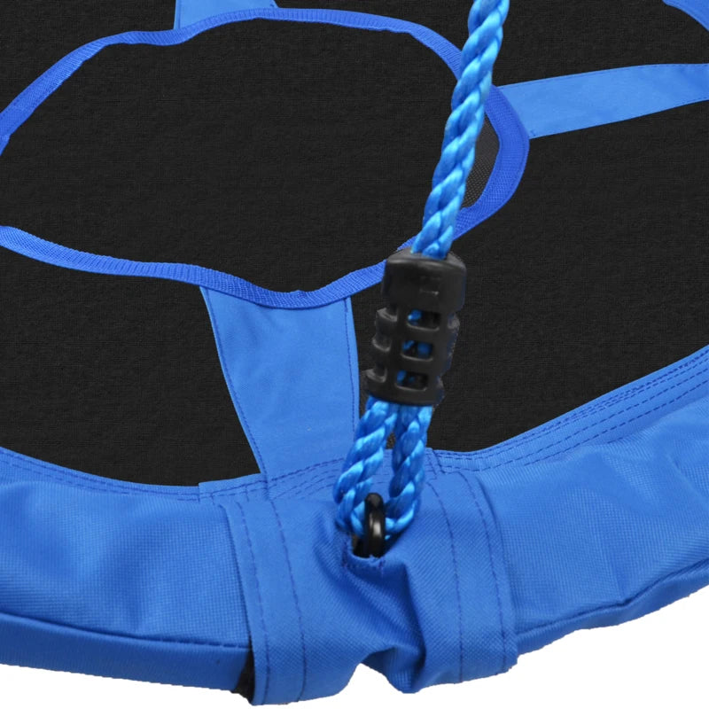 Durable 40" Blue Kid Nest Saucer Swing Seat – Perfect for Indoor & Outdoor Play