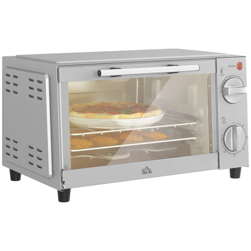 9L Mini Oven, Toaster with Timer & Adjustable Temperature, 750W