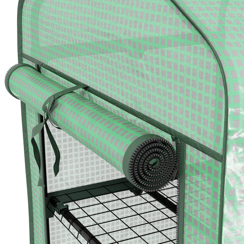Three-Tier Mini Greenhouse with Sturdy Frame for Efficient Indoor and Outdoor Plant Growing