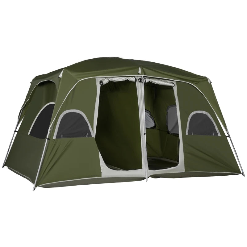 Green Camping Tent – Family Tent 4-8 Person, Backpacking Ready