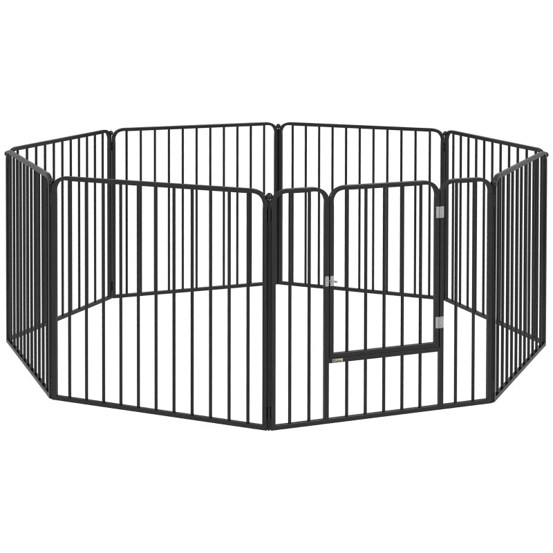 8-Panel Dog Playpen 80cm High – Indoor & Outdoor Use