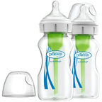 Dr. Brown’s Options+ Anti-Colic Glass Baby Bottles Twin Pack, 150ml or 270ml Newborn
