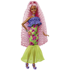 Barbie Extra Doll with Pink Long Hair Clothes Accessories Fashion Beauty Set by Mattel Toy