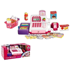 Kids Shopping Cash Register Toy with Accessories Battery Operated Pretend Play Shop Till New