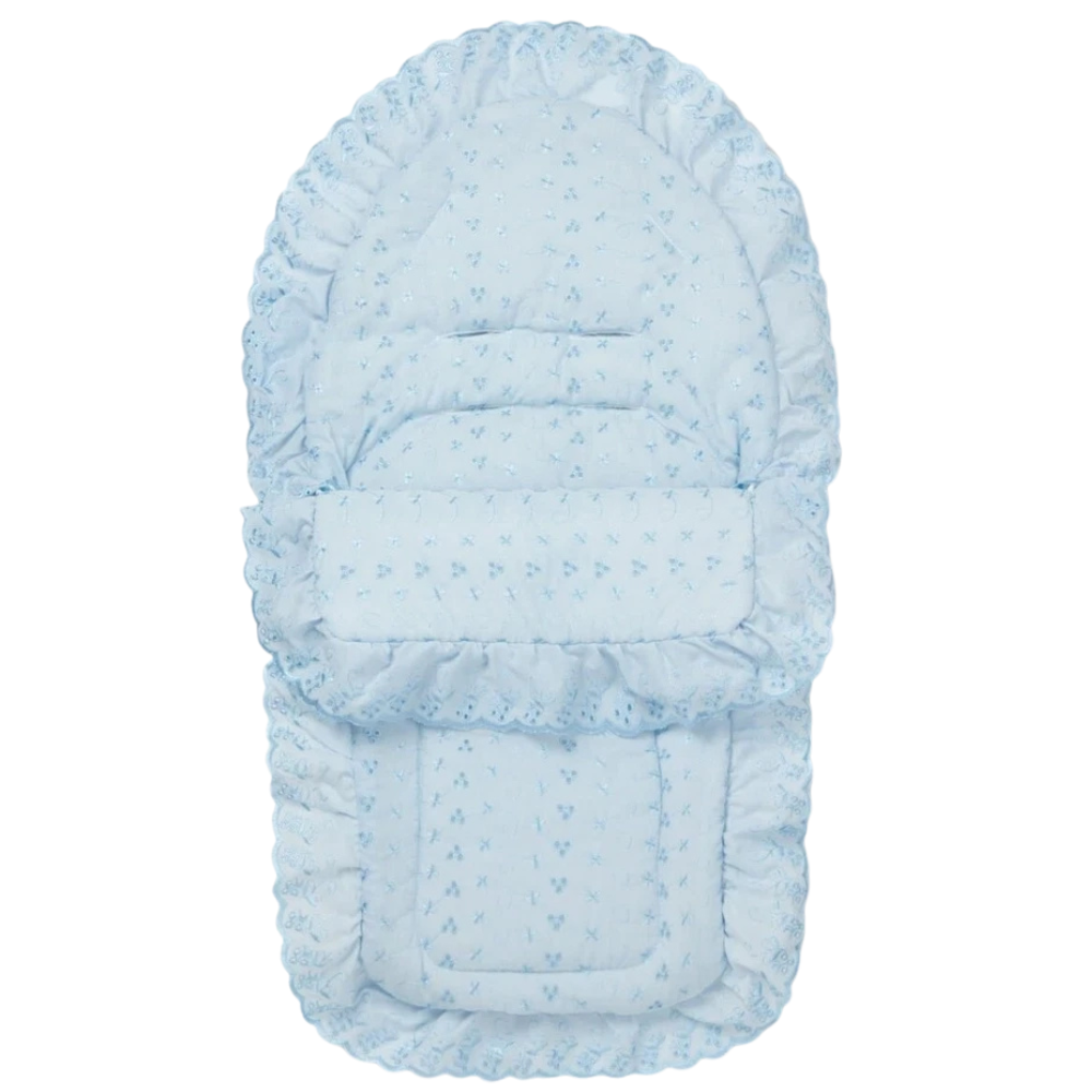 Broderie Anglaise Car Seat Footmuff Cosy Toes Compatible with Bebecar Baby Travel Accessory