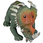 3 Pcs Dino Rhino Toys Styracosaurus Fighting Rhinos and Saichania Dinosaur Referee Play Set