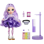 Rainbow High Sparkle & Shine Viola Fashion Doll with Glitter Legs, Purple Outfit and Accessories