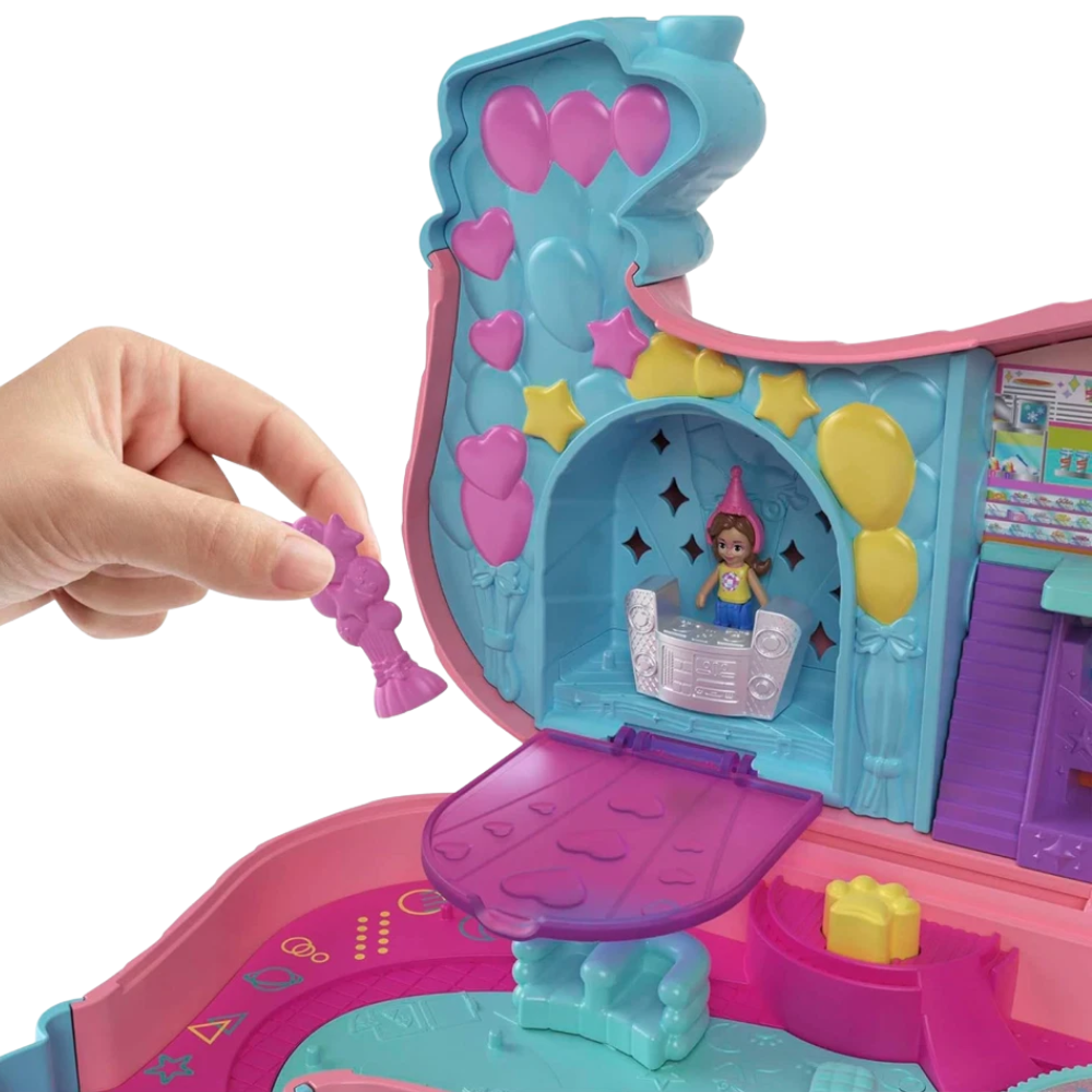 Polly Pocket Puppy Party Playset with 2 Dolls Animal Toys & Accessories for Kids