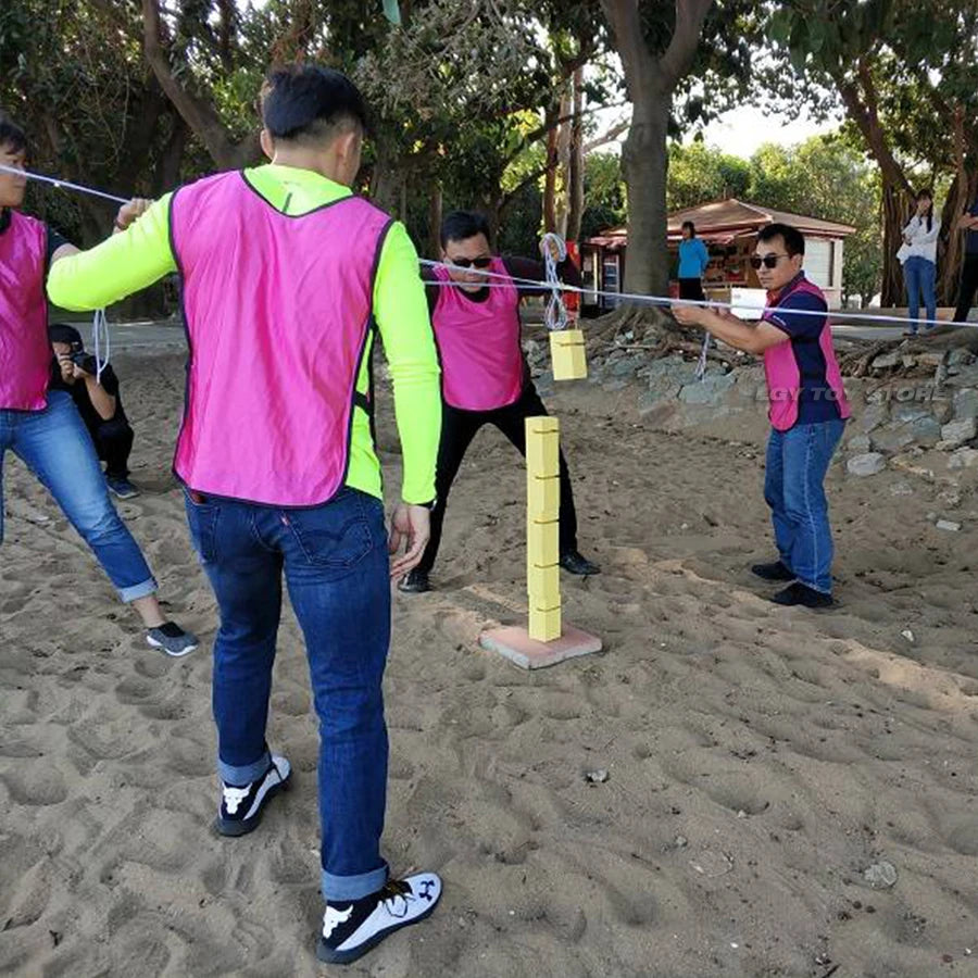 Teamwork Tower Building Game – Outdoor Group Activity & Team Play Toy