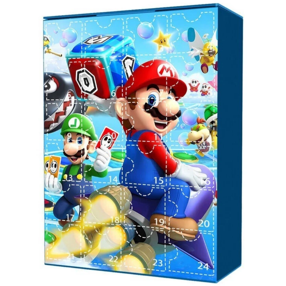 Super Mario Advent Calendar 2026 with 24 Toy Figures Christmas Countdown Gift for Kids