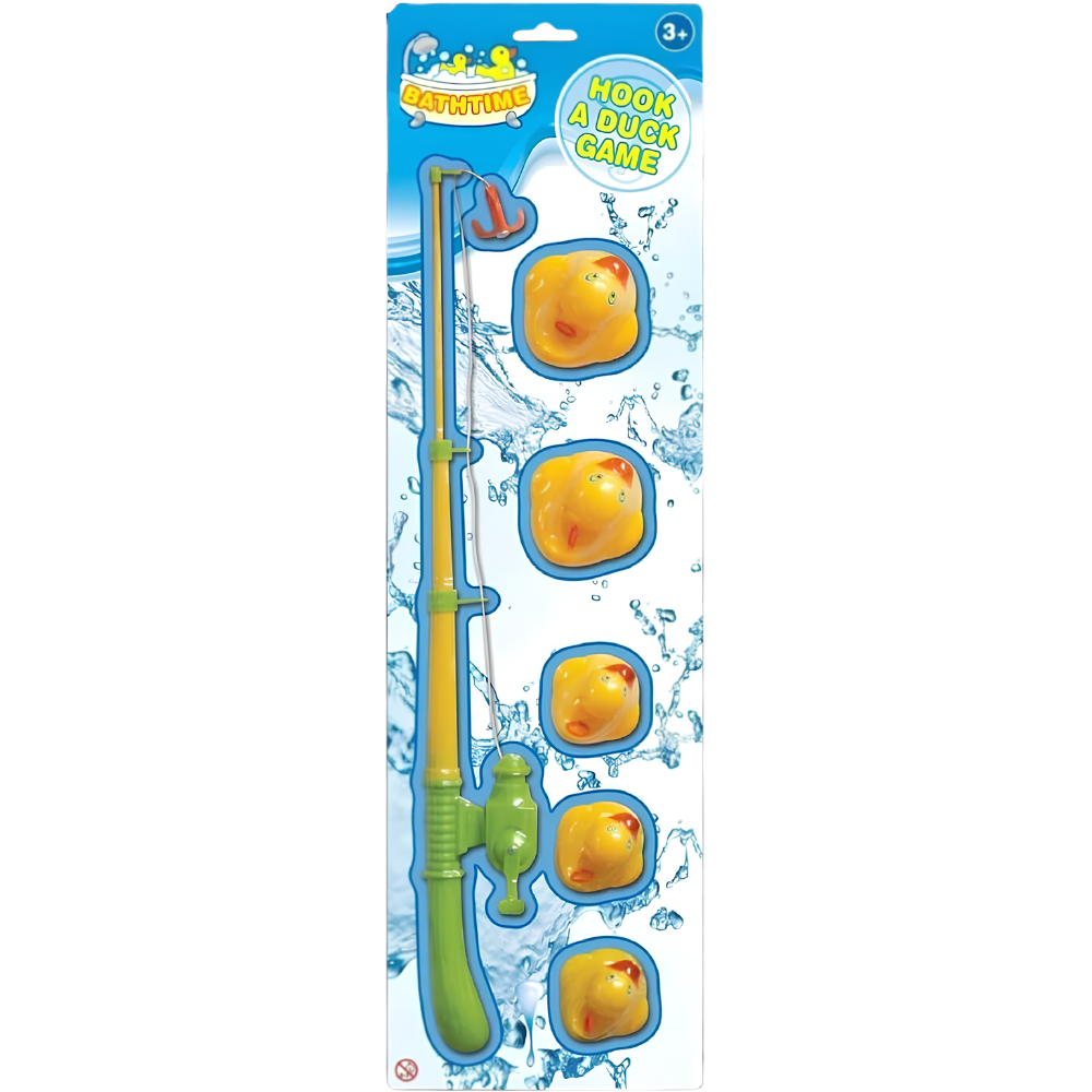 Pebble Hug Duck Hooking Game Kids Bath Fishing Toy Pool Party Educational Toy Set