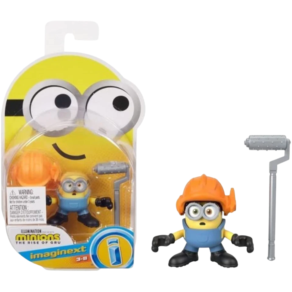 Despicable Me Minions Imaginext Stuart Figure with Helmet Battle Accessory Kids Toy Set