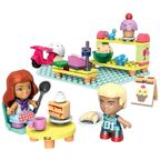 Barbie Mega Construx Bakery Building Set with Barbie Ken Dolls Accessories Mattel Kids 4+