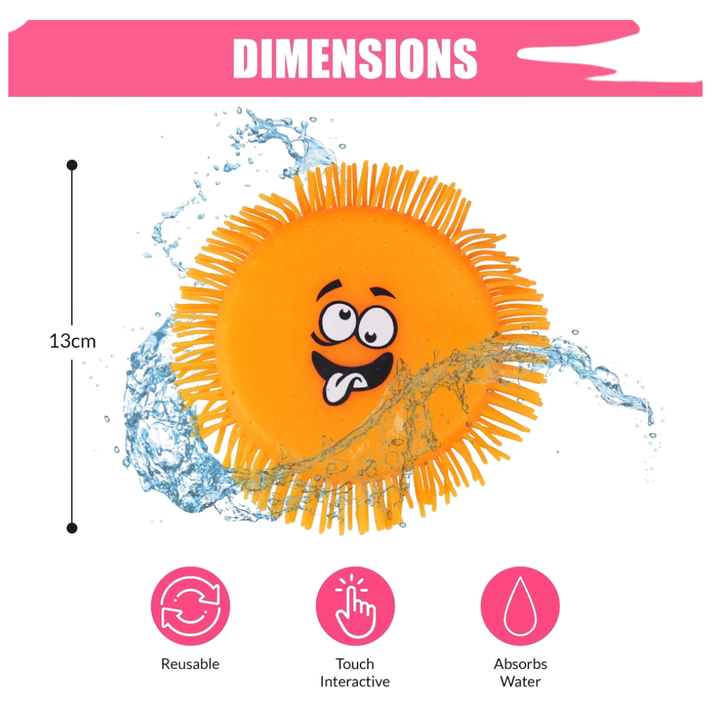 Water Absorbing Soft Flying Disc Frisbee Toy Silicone Pool Beach Summer Outdoor Game 3+