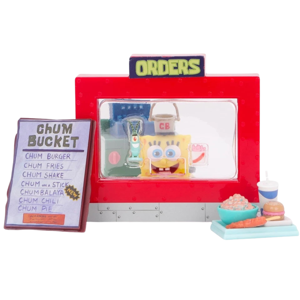 Toyland 20pc Spongebob Squarepants Teeny Chum Bucket Figure & Accessories Playset Ages 5+