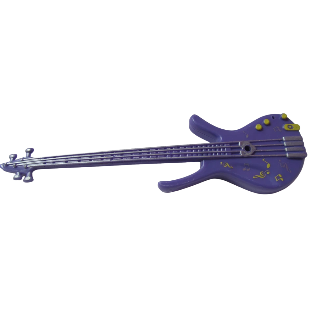 Fashion Doll Sized Guitar Accessory Pink & Purple