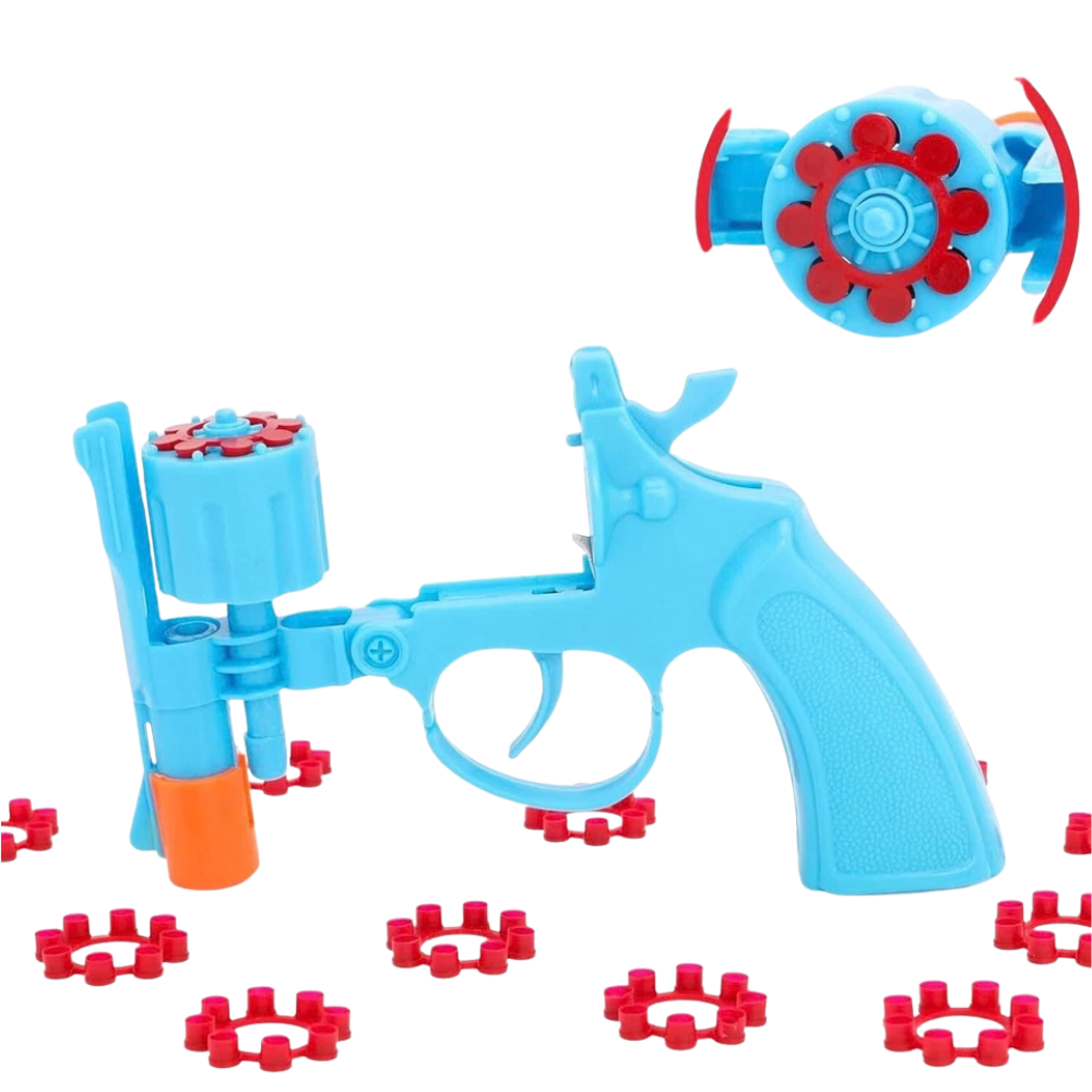 Toyland 14cm 96 Shot Cap Pistol Play Set Holster Handcuffs 8+ Fancy Dress Toy