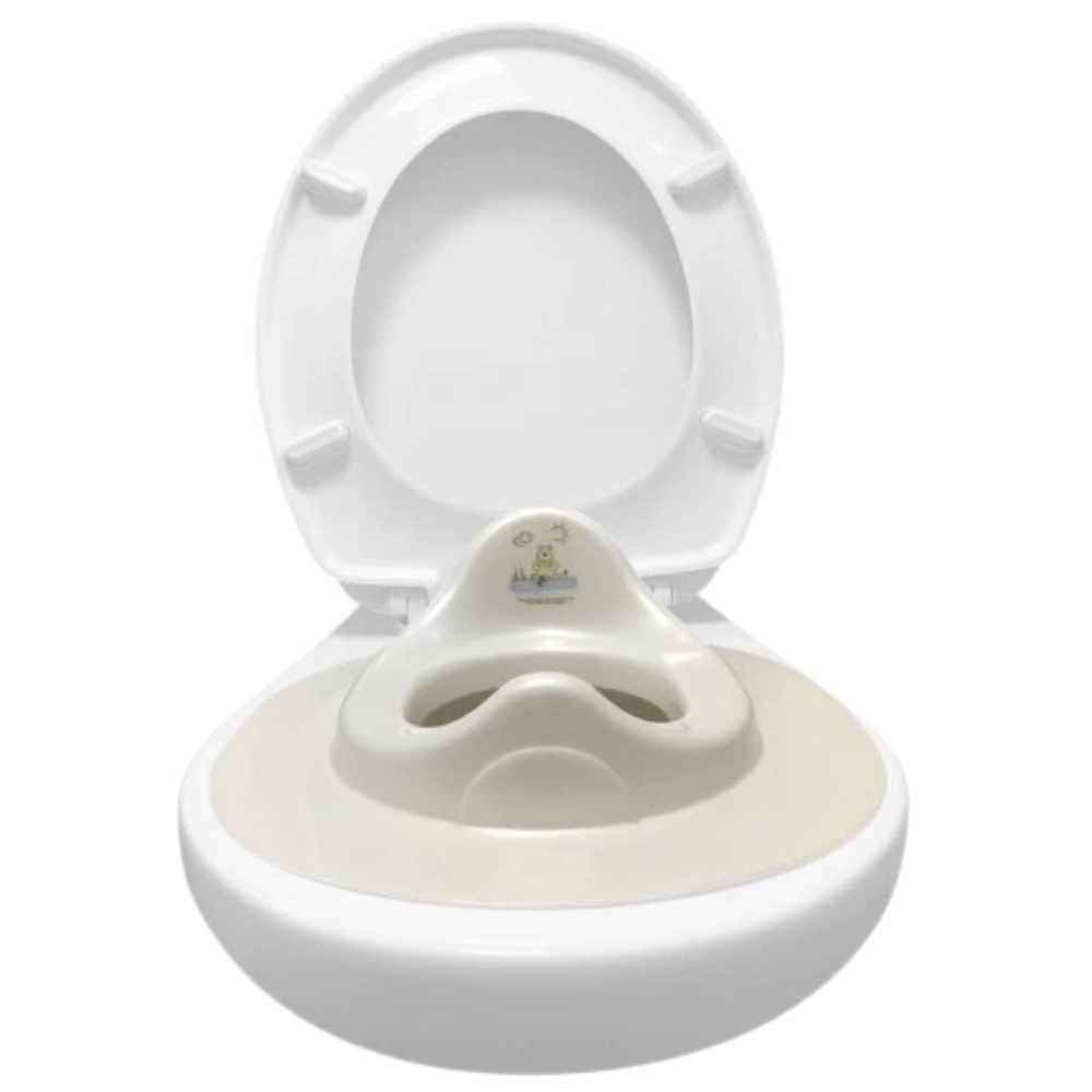 Bebe-jou Toddler Toilet Seat Trainer Beige, Non-Slip Potty Training Seat with Splash Guard