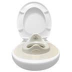 Bebe-jou Toddler Toilet Seat Trainer Beige, Non-Slip Potty Training Seat with Splash Guard