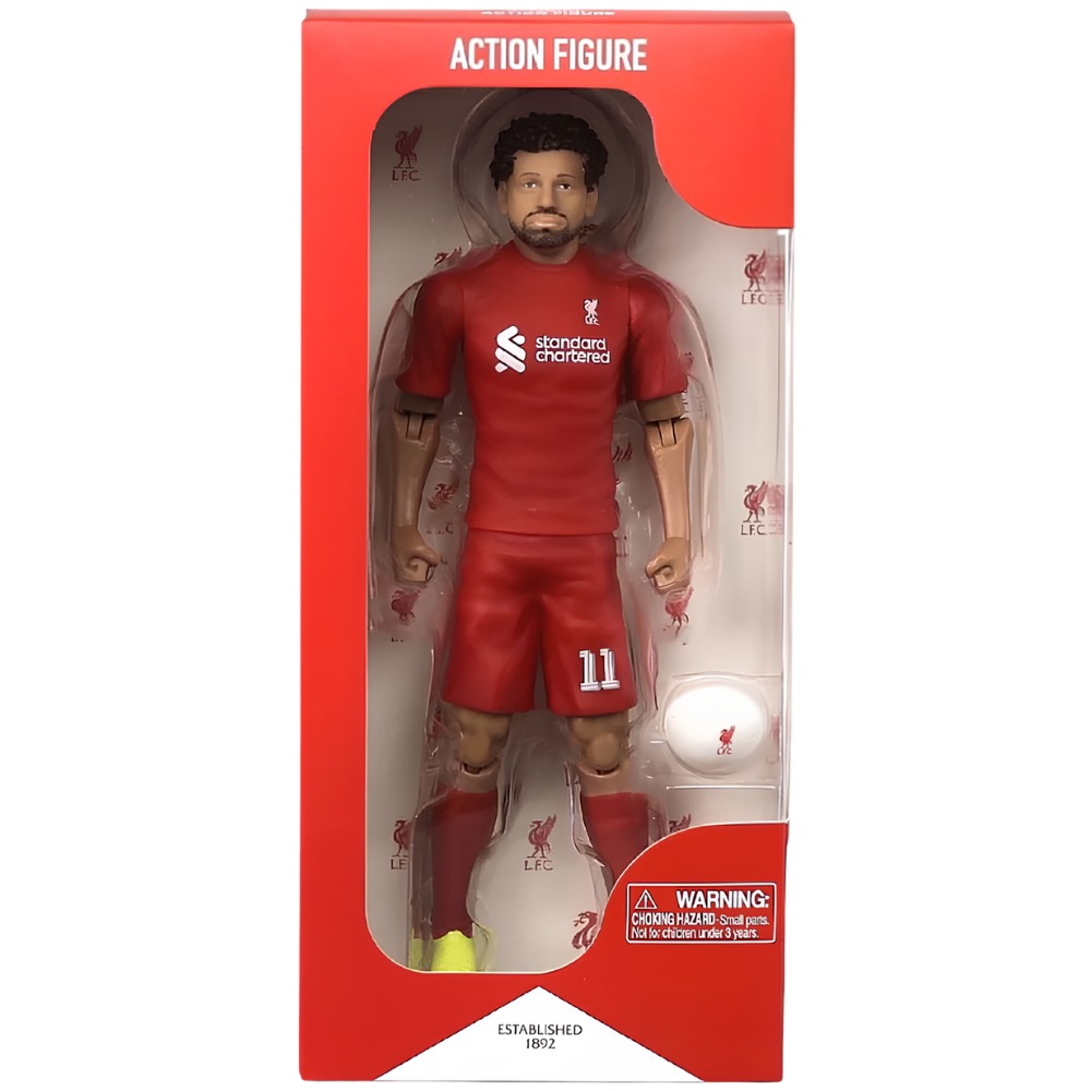 Liverpool Fc Mohamed Salah Action Figurine with Football Ball Collector Figure New