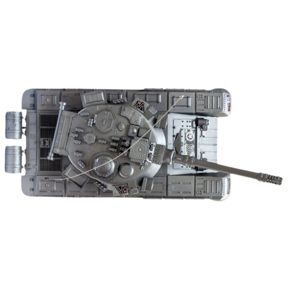Big Heavy Battle Tank Remote Control Toy with Music Lights Sounds 27MHz RC Military Vehicle