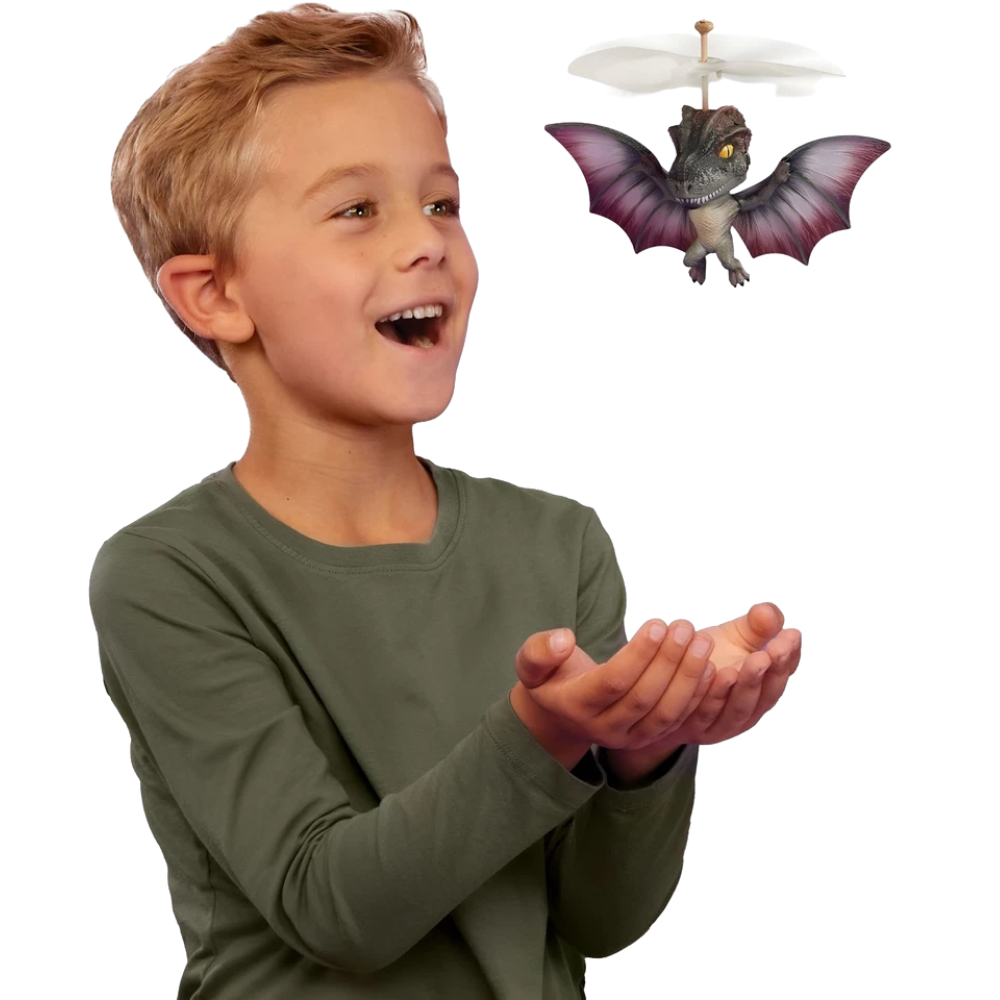 Gross-a-Saurus GrossMos Flying Dino Blue Interactive Dinosaur Toy