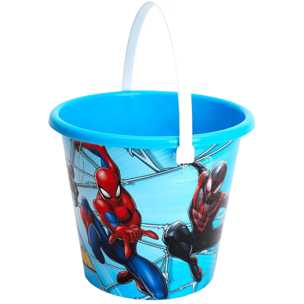 Toyland Spiderman 6 Piece Bucket & Spade Set With Watering Can, Sand & Water Beach Toys