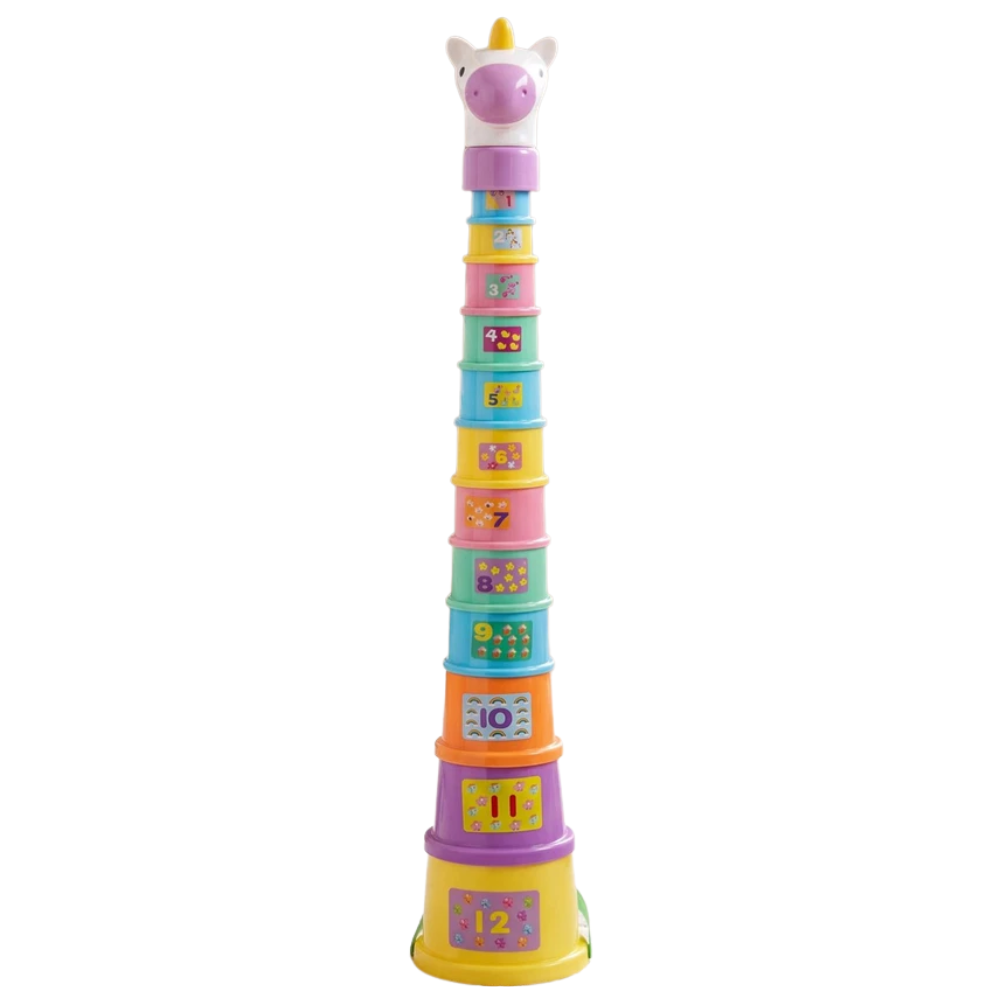 Baby Stacking Cups Unicorn Toy 12+ Months Nesting Shape Sorter Toddler Bath Play Set Games