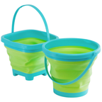 Kids Foldable Beach Bucket Collapsible Sandpit Water Toy for Toddlers Outdoor Play Fun Set