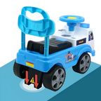 RLS My First Ride-On Police Car for Toddlers with Horn, Storage and 4 Wheels