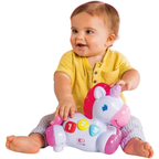 Bright Starts Rock & Glow Unicorn Baby Toy Lights Sounds Musical Learning Toy 6m+