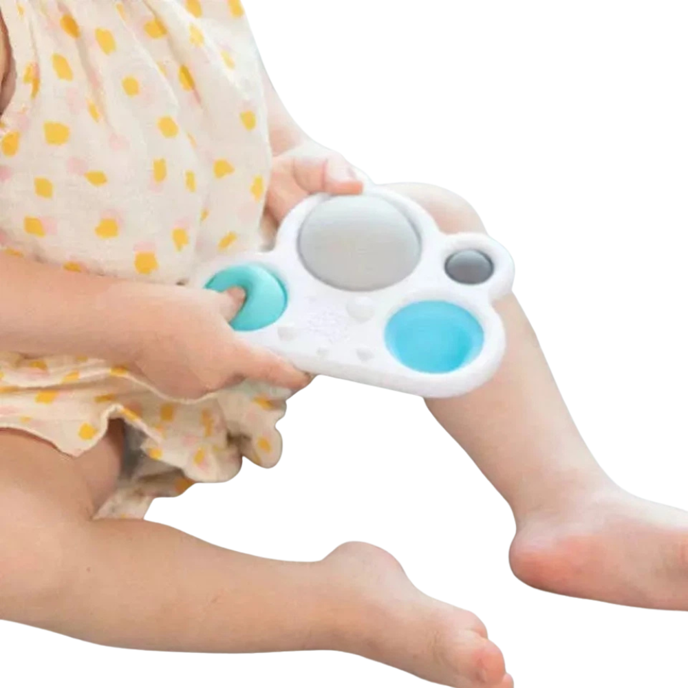 Fat Brain Toys Dimpl Billow & Bright Sensory Cloud & Sun Baby Toy Gift Set