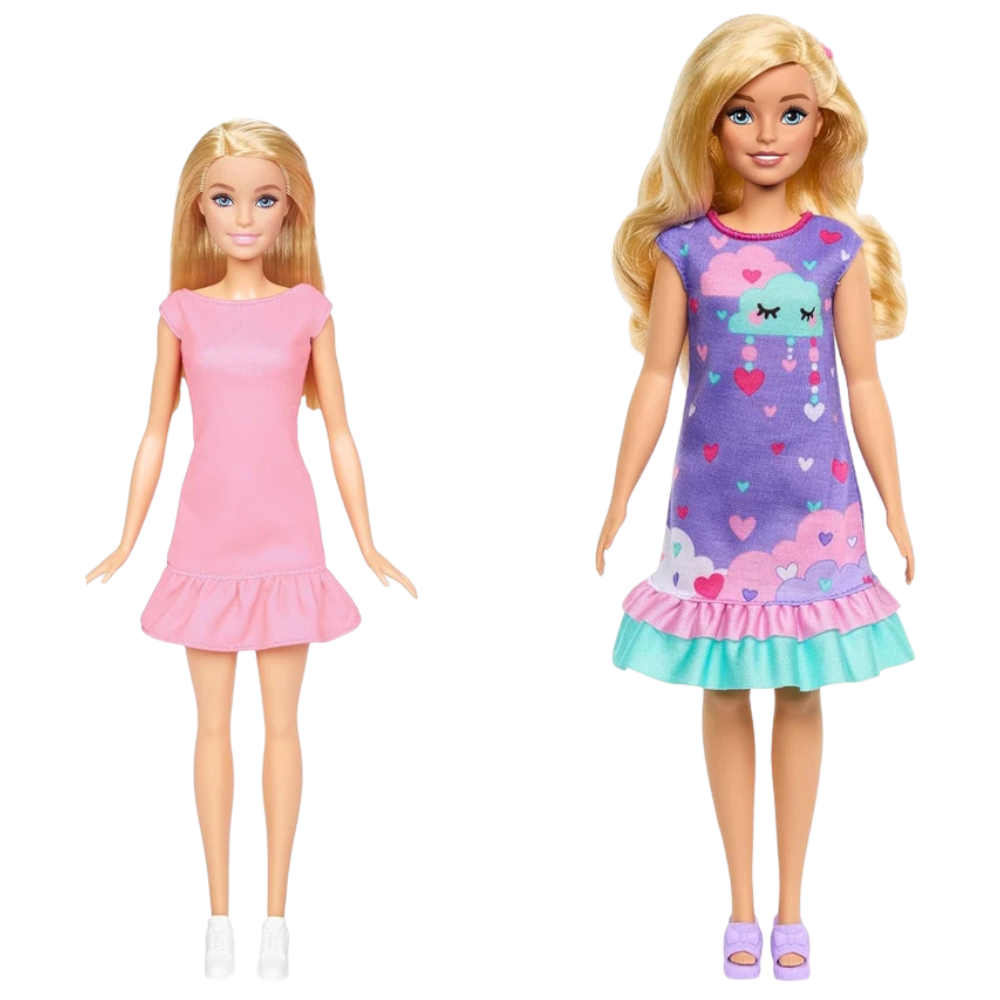 Barbie My First Barbie Cloud Dress Soft Touch Body Doll Accessories Kids Toy HMM66 New Set