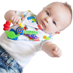 Nuby Wacky Silicone Baby Teether Ring Soft Chew Toy and Soother for Infants Aged 3m+ New