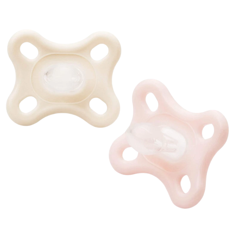 MAM Comfort Soothers 0+ Newborn 2-Pack Extra Soft Orthodontic Pacifiers with Steriliser