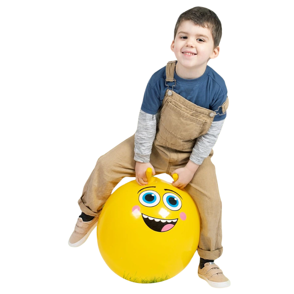 abeec Space Hopper Kids Bouncing Exercise Toy Indoor Outdoor Active Play Yellow