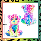 Abeec Leopard Plushie Teddy 28cm Soft & Cuddly Children's Toy Cute Wild Animal Gift