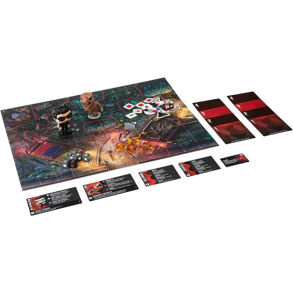 Funko Pop Funkoverse Jurassic Park 101 Expandalone Strategy Board Game Dr Ian Malcolm T Rex Gift
