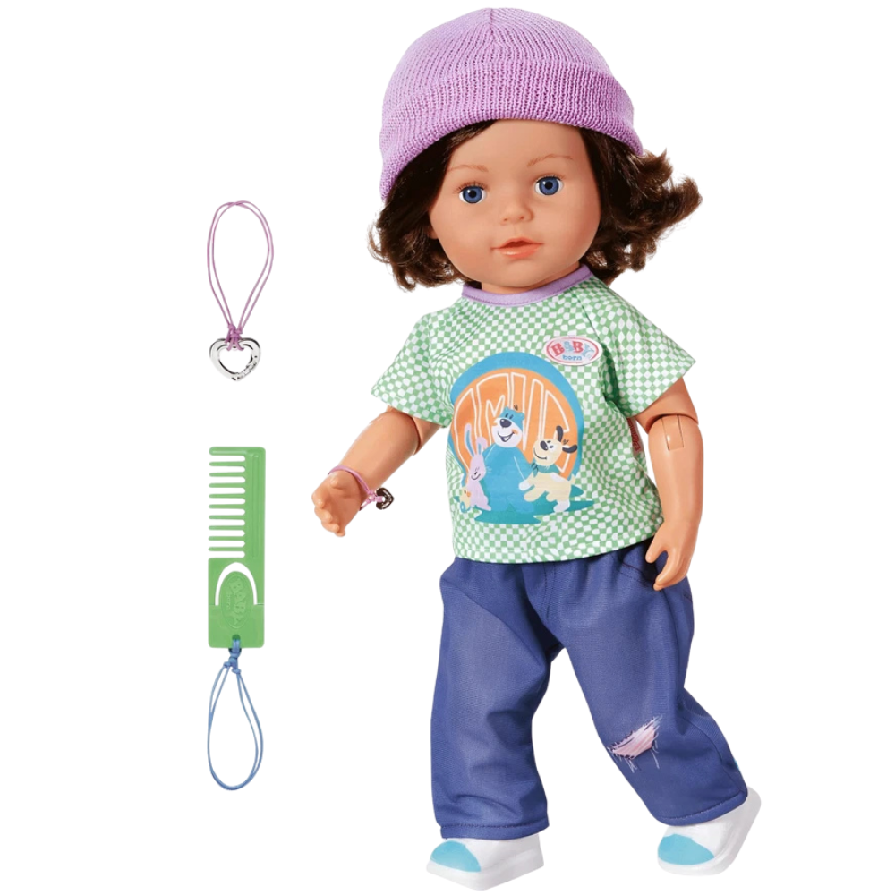 Baby Born Brother Play & Style 43cm Doll with Accessories for Boys and Girls