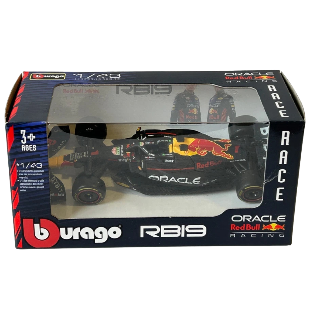 Bburago Red Bull Rb19 Max Verstappen No. 1 F1 Diecast Model Car 1:43 Scale Formula Racing Toy