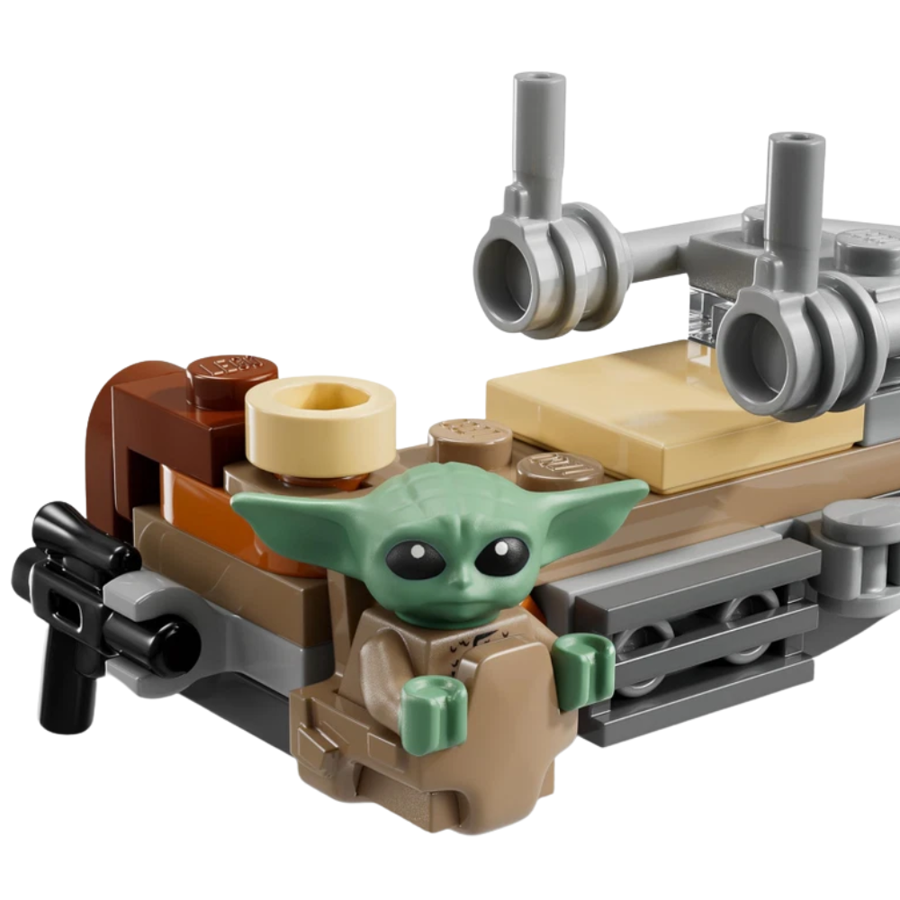 LEGO Star Wars 75436 Mandalorian & Grogu Speeder Bike Building Set 6+ Collectible Toy