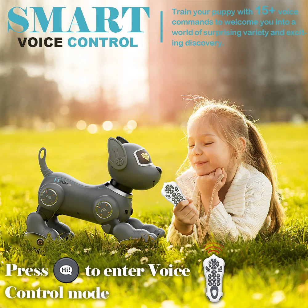 VATOS Robot Dog Toy Voice Remote Control Interactive Touch Sensor Puppy for Kids