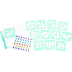 Crayola Glitter Dots Stencil Stickers Kids Arts Crafts Creative Activity Craft Set Fun
