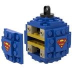 LEGO Superman Christmas Bauble Decoration Building Kit 41 Pieces Holiday Tree Ornament