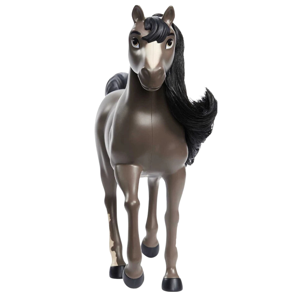 Spirit Untamed Dark Brown Bay Pinto Horse 20cm Movable Head Dreamworks Mattel Toy Gift for Kids