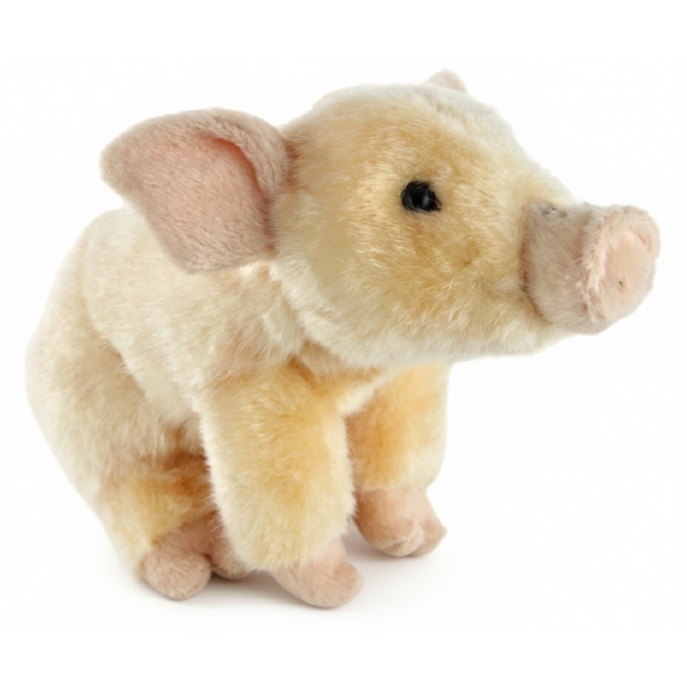 Living Nature Pig Plush Soft Toy Farm Animal Teddy Pink